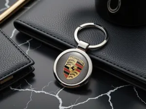 Porsche Portachiavi Auto Metallo Robusto per Auto Durevole